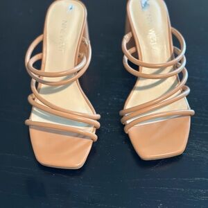 Nine West Beige Strappy Heels